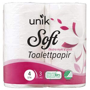 Toalettpapir Soft 4Rl Unik
