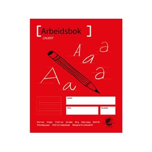 ARBEIDSBOK 17X21 80G 23,5MM 6:6:6 HJ.LIN