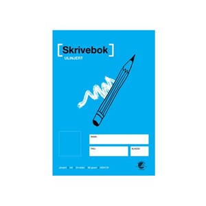 SKRIVEBOK A4 80G 24BL ULINJERT