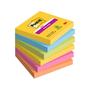 NOTATBLOKK POST-IT 76X76MM CARNI(6)