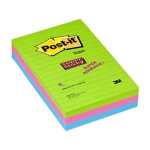 NOTATBLOKK POST-IT SS 102X152 LIN RIO(3)