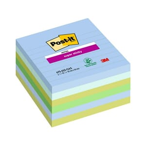 NOTATBLOKK POST-IT 101X101 LINJ OASIS(6)