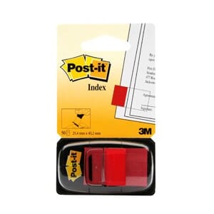 Index Post-It 680 bred rød