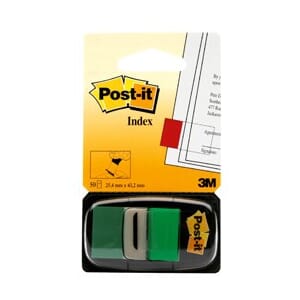 Index Post-It 680 bred grønn