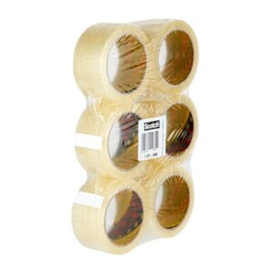 EMBALLASJETAPE SCOTCH 50MMX66M KLAR (6)