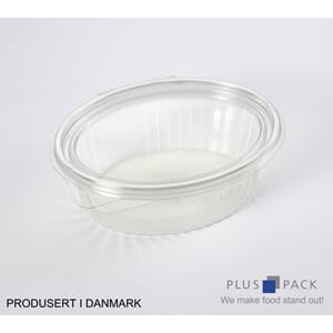 SALATBEGER OVALT 1000ML M/HENGSLET LOKK(50)