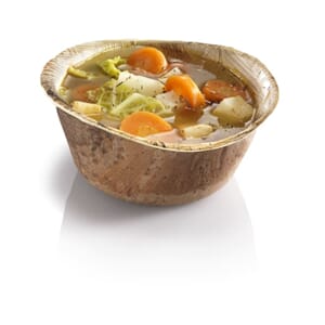 TALLERKEN  DYP PALMEBLAD  Ø14,2CM NATURESSE(25)