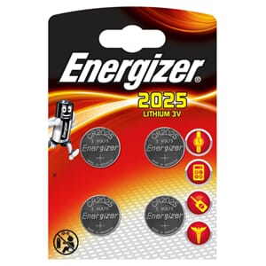 BATTERI CR2025 LITHIUM 3V  ENERGIZE(4)