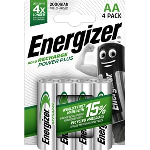 BATTERI ENERGIZER POWERPLUS AA/NH15 (4)