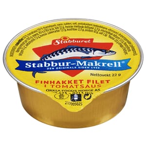 STABBUR-MAKRELL I TOMAT KUVERT 22GR