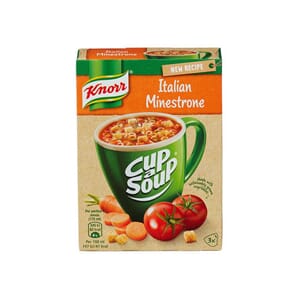 CUP SOUP MINESTRONE KNORR 3PK X12