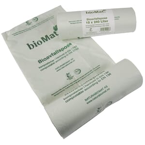 AVFALLSSEKK BIO 240L KOMPOSTERBAR BIOMAT(10)