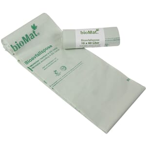 AVFALLSSEKK BIO 60L KOMPOSTERBAR BIOMAT(10)