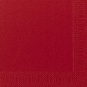 SERVIETT DUNILIN RØD 40CM DUNI (45)