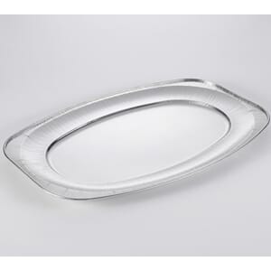 ALUMINIUMSFAT OVALT 2150ML 548X359X22MM(10)