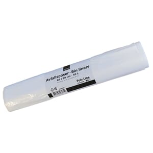 AVFALLSPOSE HVIT 60X90 LDPE 12MY 50L (40)