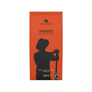 KAFFE FARMERS COFFEE HELE BØNNER FAIRTRADE 500GR