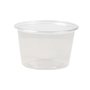 DRESSINGBEGER 100ML Ø 7.1 CM PP KLAR(50)