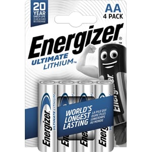 BATTERI ENERGIZER LITHIUM AA/LR06 (4)