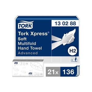 HÅNDTØRK TORK XPRESS MYK MULTIFOLD H2