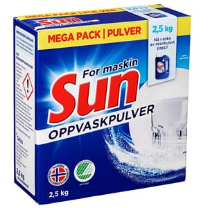 MASKINOPPVASK SUN PULVER 2,5KG