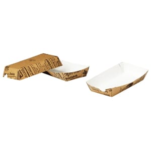 PAPPBEGER POMMES MINI BRUN AVISTRYKK(1000)