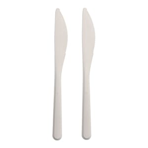 FLERGANGS KNIV BIO-PP 18,5CM HVIT (50)