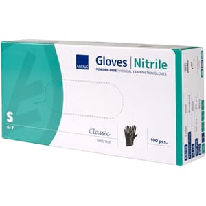 ENGANGSHANSKE NITRIL SORT SENSITIVE S(100)