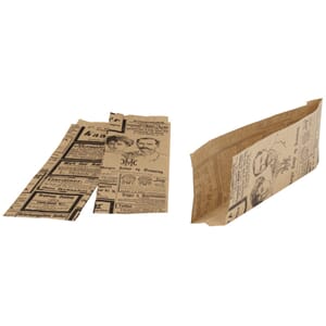 PØLSELOMME AVISTRYKK BRUN 75X35X245MM (1000)