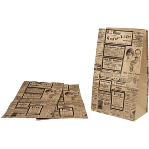 PAPIRPOSE FLAT BUNN AVISTRYKK 6L (500)