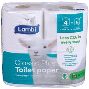 TOALETTPAPIR LAMBI CLASSIC PLUS 4PK
