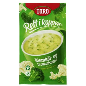 BLOMKÅL&BROKKOLI SUPPE 22G RETT I KOPPEN