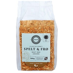 KNEKKEBRØD SPELT&FRØ ØKOLOGISK HELIOS