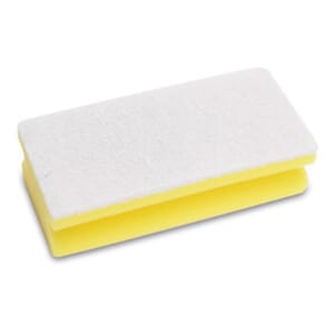 SKRUBBESVAMP 10STK GUL/HVIT