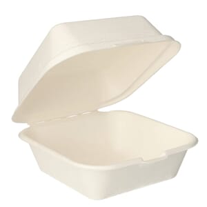 HAMBURGERBOKS FIBER HVIT 8X14X15CM 400ML(25)