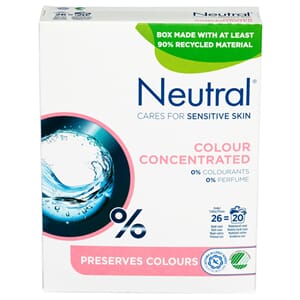 VASKEPULVER NEUTRAL COLOUR PARFYMEFRI 1,04KG