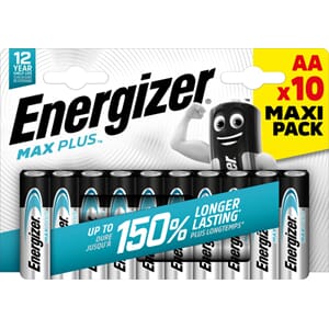 BATTERI ENERGIZER MAX PLUS AA(10)