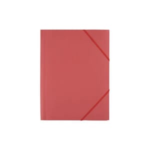 STRIKKMAPPE D.RECT A4 3 KLAFF RØD