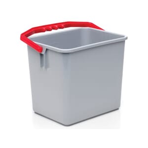 BØTTE BASICLEAN PLAST RØDT HÅNDTAK 6L