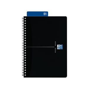 NOTATBOK OXFORD SMART BLACK A5 RUTER