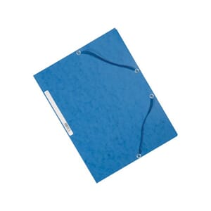 STRIKKMAPPE EXACOMPTA A4 3 KL 355G BLÅ