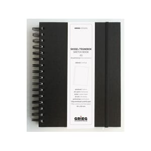SKISSEBOK GRIEG A5 STÅENDE SORT