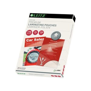 LAMINERINGSLOMME LEITZ A4 UDT 175MY(100)