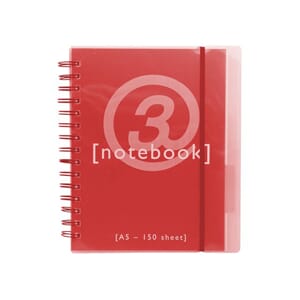 NOTATBOK EMO A5 INDEKS 150 BLAD ASS