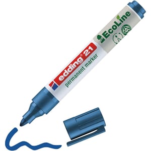 MERKEPENN EDDING 21 ECOLINE RUND BLÅ