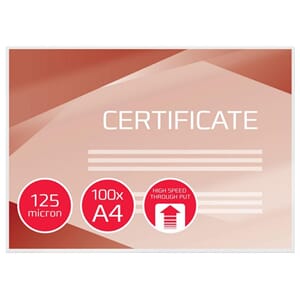 LAMINERINGSLOMME GBC A4 HS 125MY (100)
