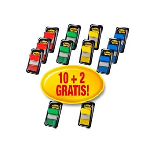 INDEX POST-IT 610 BRED ASSORTERT (12)