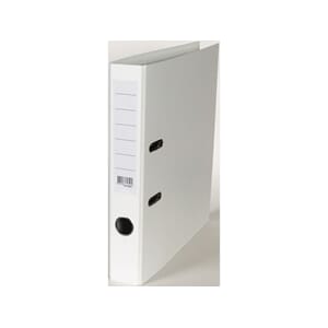 SMALORDNER A4 50MM M/SKINNE HVIT
