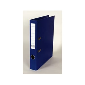 SMALORDNER A4 50MM M/SKINNE BLÅ