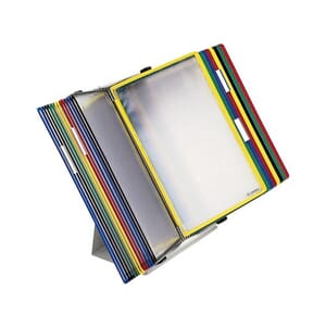 BORDSTATIV TARIFOLD MED 30 LOMMER GRÅ